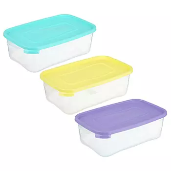 Контейнер пищевой прямоугольный 2 л, пластик, Каскад Полимербыт