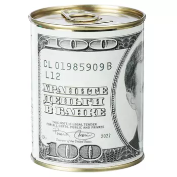 Копилка ж/банка d-7,6см, h-9,5см,арт Г