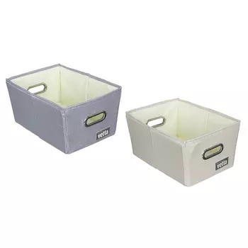 Короб складной для хранения VETTA "Клетка", 25х35х18 см, полиэстер, 2 цвета