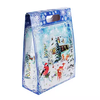 Коробка подарочная "Голубой домик", 22,8х9,9х31,1 см