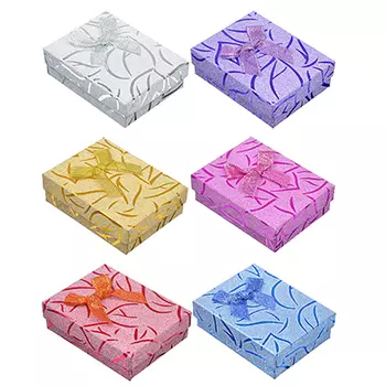 Коробка подарочная с бантом, 9х7х2,5 см, 6 цветов