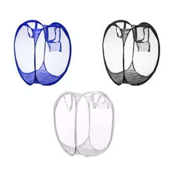 Корзина для белья складная, полиэстер, 28х28х40см, 5 цветов