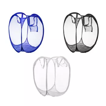 Корзина для белья складная, полиэстер, 28х28х40см, 5 цветов