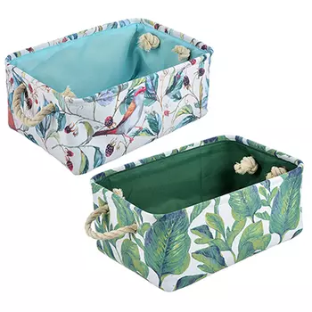 Корзина для хранения VETTA "Цветущий сад", 35х25х16 см, полиэстер, 2 дизайна