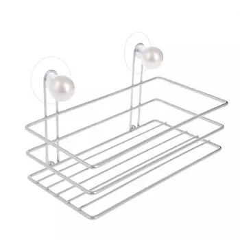 Корзина квадратная, хром, SonWelle Жемчуг, арт. W2794PB