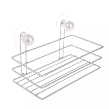 Корзина квадратная, хром, SonWelle Жемчуг, арт. W2794PB