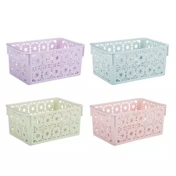 Корзинка универсальная, пластик, 24х15х10,5 см, 4 цвета