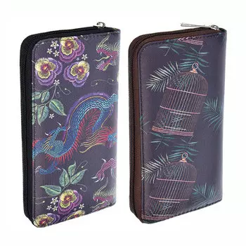 Кошелек женский на молнии, искусственная кожа, PAVO