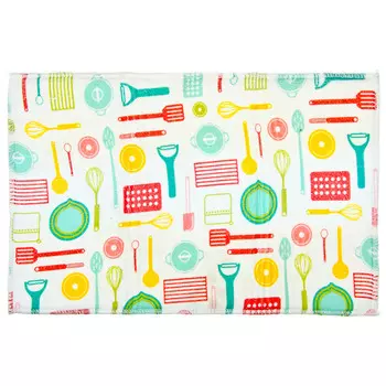 Коврик для сушки посуды 25x40см, полиэстер, поролон