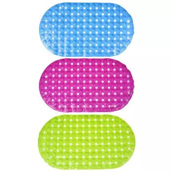 Коврик для ванны противоскользящий, ПВХ, 68х38см, 3 цвета, VETTA "Однотонный"