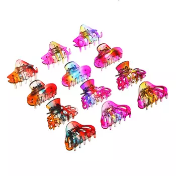 Краб для волос, 6 см, 4 дизайна