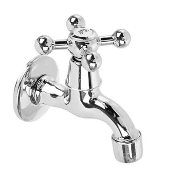 Кран водоразборный с аэратором FRESSO, 1/2", вентильный, ручка крест, хром