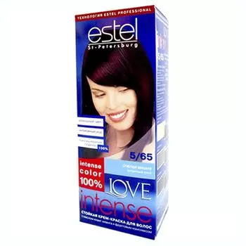 Краска для волос Estel LOVE Intense 5/65 Спелая вишня к/у 100 мл