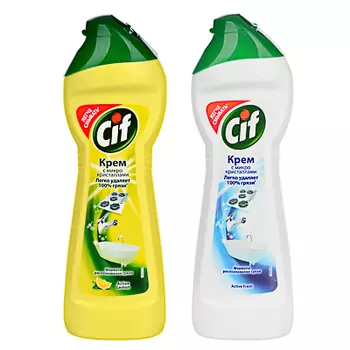 Крем чистящий CIF Актив, лимон/фреш, 230мл