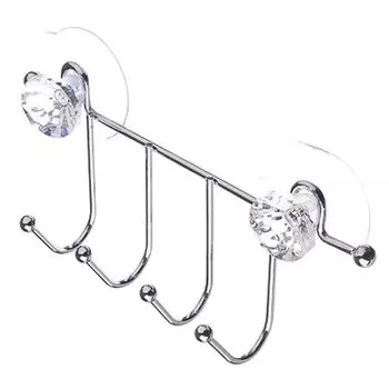 Кристалл Вешалка 4 крючка хром, 2437RC
