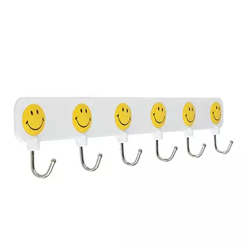 Крючки на кухню на планке 6 шт, ВЕСЕЛЫЙ РОДЖЕР WF-896