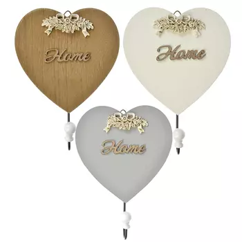 Крючок декоративный, МДФ, 16х22х1см, 3 цвета