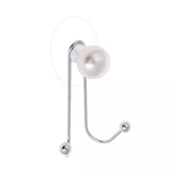 Крючок двойной, хром, SonWelle Жемчуг, арт. TC1184PB