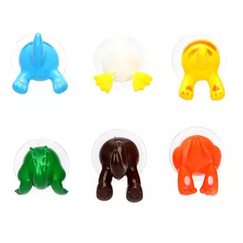 Крючок на присоске, ПВХ, 6 дизайнов