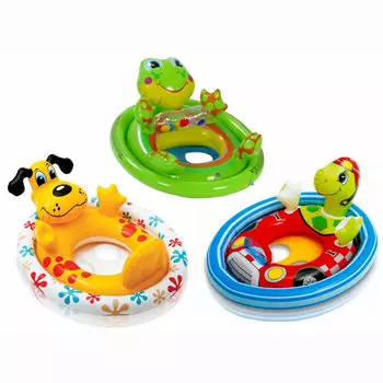 Круг для бассейна INTEX, 76х58 см, 3-4 года, 3 цвета, 59570