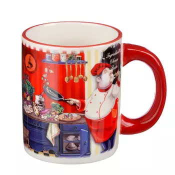 Кружка керамическая 310 мл, MILLIMI "Повар"