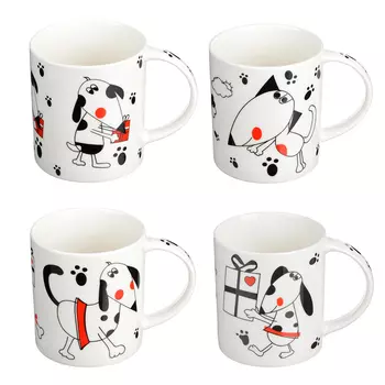 Кружка керамическая 350 мл, 4 дизайна, MILLIMI "Барбоска"