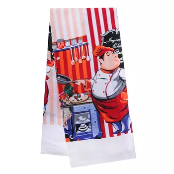 Кухонное полотенце PROVANCE Ассорти 80% хлопок 20% полиэстер, 38x63см, 3 дизайна