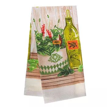 Кухонное полотенце PROVANCE Прованские травы 80% хлопок 20% полиэстер, 38x63см