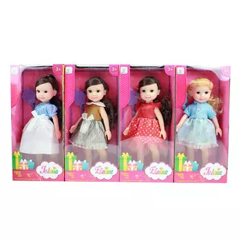 Кукла "Модная" 34см, пластик, полиэстр, 16х8х35см