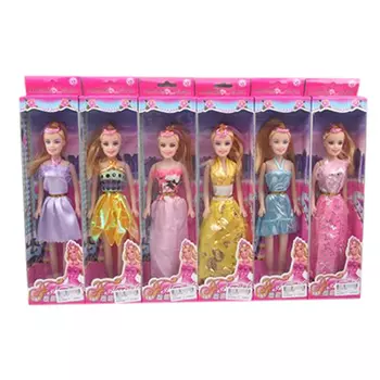 Кукла, пластик, полиэстер, 28см, 6 дизайнов, Z842-H43045