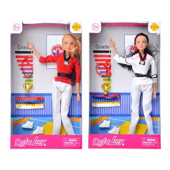 Кукла шарнирная 29см, пластик, полиэстер, 2 дизайна