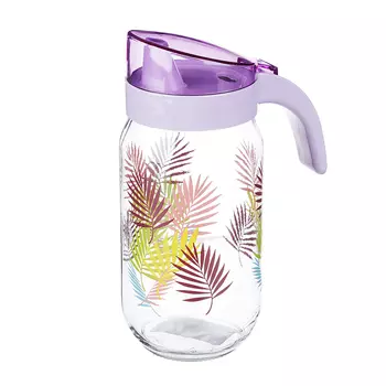 Кувшин с дозатором HEREVIN Тропики, 1000мл, стекло