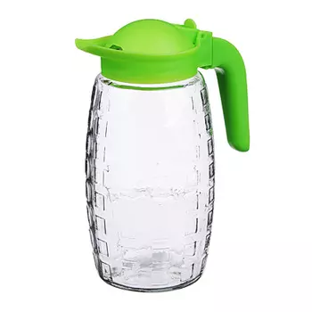Кувшин с пластиковой крышкой 1,7 л, стекло
