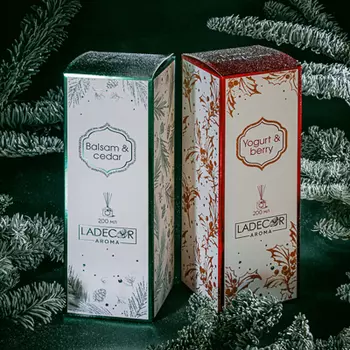 LADECOR Аромадиффузор с палочками, 200мл, 2 аромата