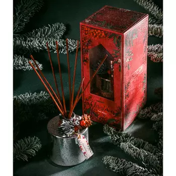 LADECOR Аромадиффузор с палочками и декором, 120мл, 2 аромата