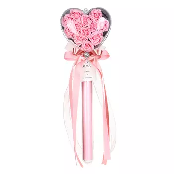 LADECOR Ароманабор из мыльных лепестков в виде букета роз, 40x14 см, пластик, полиэстер