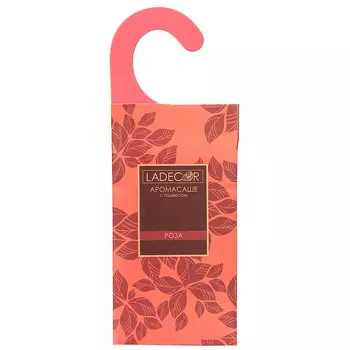 LADECOR Аромасаше с подвесом, роза, 21х8 см