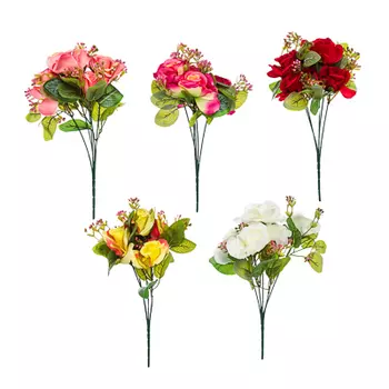 LADECOR Букет декоративный, 31см, пластик, полиэстер, 5 цветов