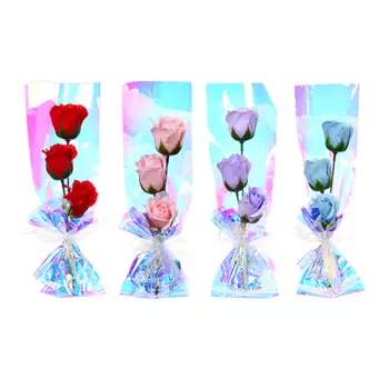 LADECOR Букет из мыльных лепестков, 8х8х35 см, арт k-686, 4 цвета