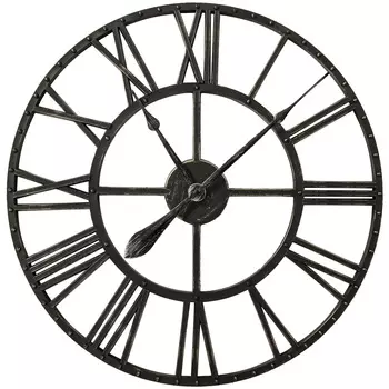 LADECOR CHRONO Часы настенные, 63,5x63,5x4,5 см, 1xAA, цвет чёрный