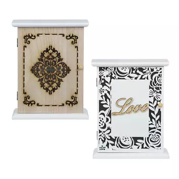 LADECOR Ключница закрытая, 20х27,5х6,5см, МДФ, 2 дизайна, арт.1