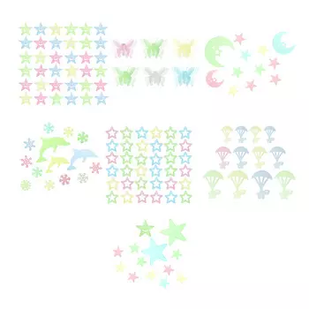 LADECOR Наклейка декоративная флуоресцентная, 16,5х12см, 7 видов