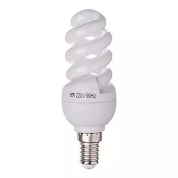 Лампа энергосберегающая FORZA E14, 9W, 4100K