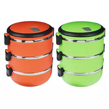 Ланч бокс VETTA, d. 14 см, 3 отделения, 2,1 л, 2 цвета