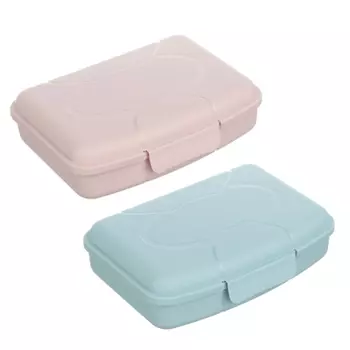 Ланчбокс 0,42л, пластик, 2 цвета