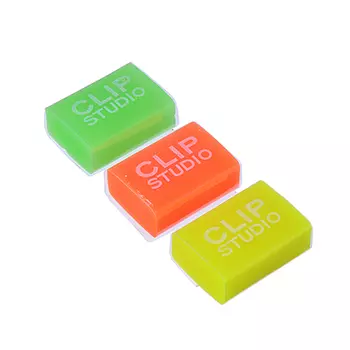 Ластик CLIP STUDIO улучшенное стирание, 4 цвета