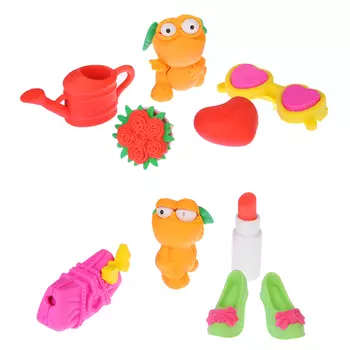 LASTIKS Фигурка-ластик, Влюбленный Амурус/Красивая Лапуля с акс., 4-5шт, резина, 2 дизайна