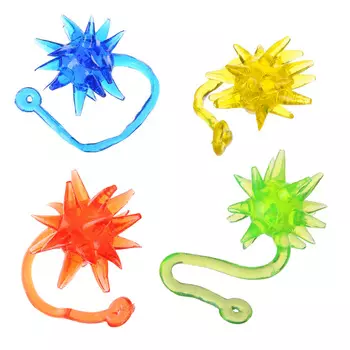 LASTIKS Лизун Колючка, полимер, 2,5см, 4 цвета,