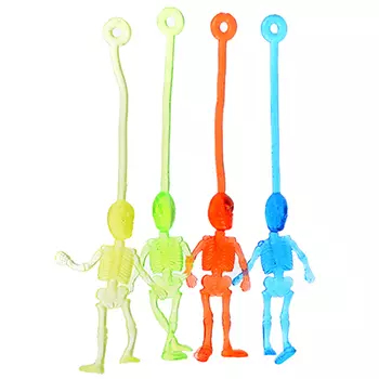 LASTIKS Лизун Скелетик, полимер, 8х3,5см, 4 цвета