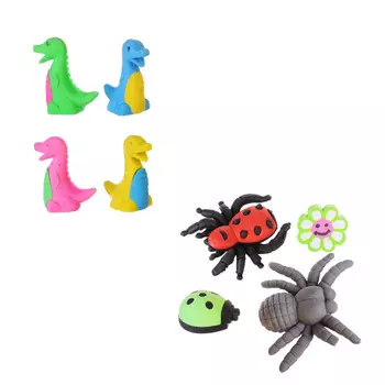 LASTIKS Набор фигурок-ластиков, 4шт, резина, 2 дизайна, ПЕР3